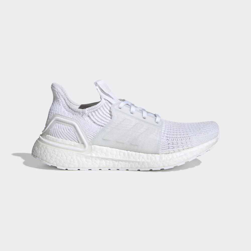 Adidas Women's Ultraboost 19 Running Shoes White/Grey/Black Ireland G54015